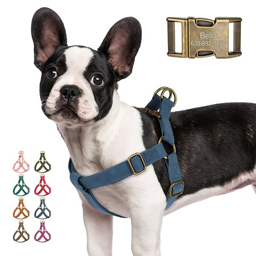 Step dog vest harness pu - in,