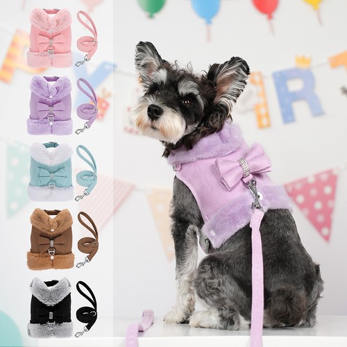 Plush dog winter harness - plush, and