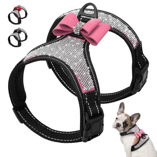 Bling rhinestone dog - rhinestone, harness