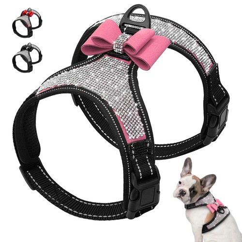 Bling rhinestone dog - dog, harness
