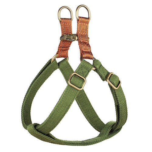 Soft nylon dog harness pull - soft, no